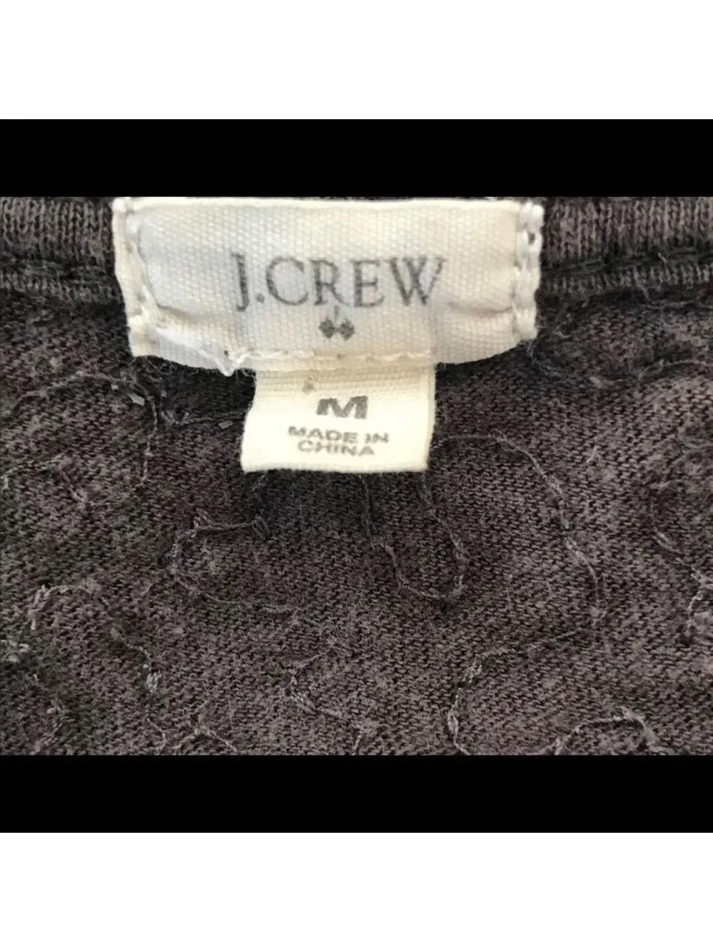 J. crew gray vintage sequin top